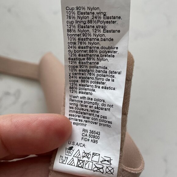 Warner's No Side Effects Collection Underwire Nylon T Shirt Bra Taupe 34C NWT - Picture 10 of 11